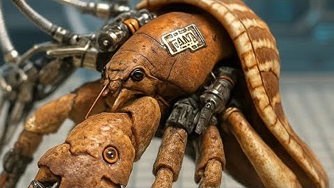 This man turned a hermit crab into a steampunk animal, it