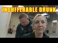 Insufferable Drunk Woman Crashes Car on Bodycam