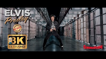 Elvis Presley - Jailhouse Rock 8K ⭐Live From The Jail UHD ⭐ 1957 AI Colorized Enhanced