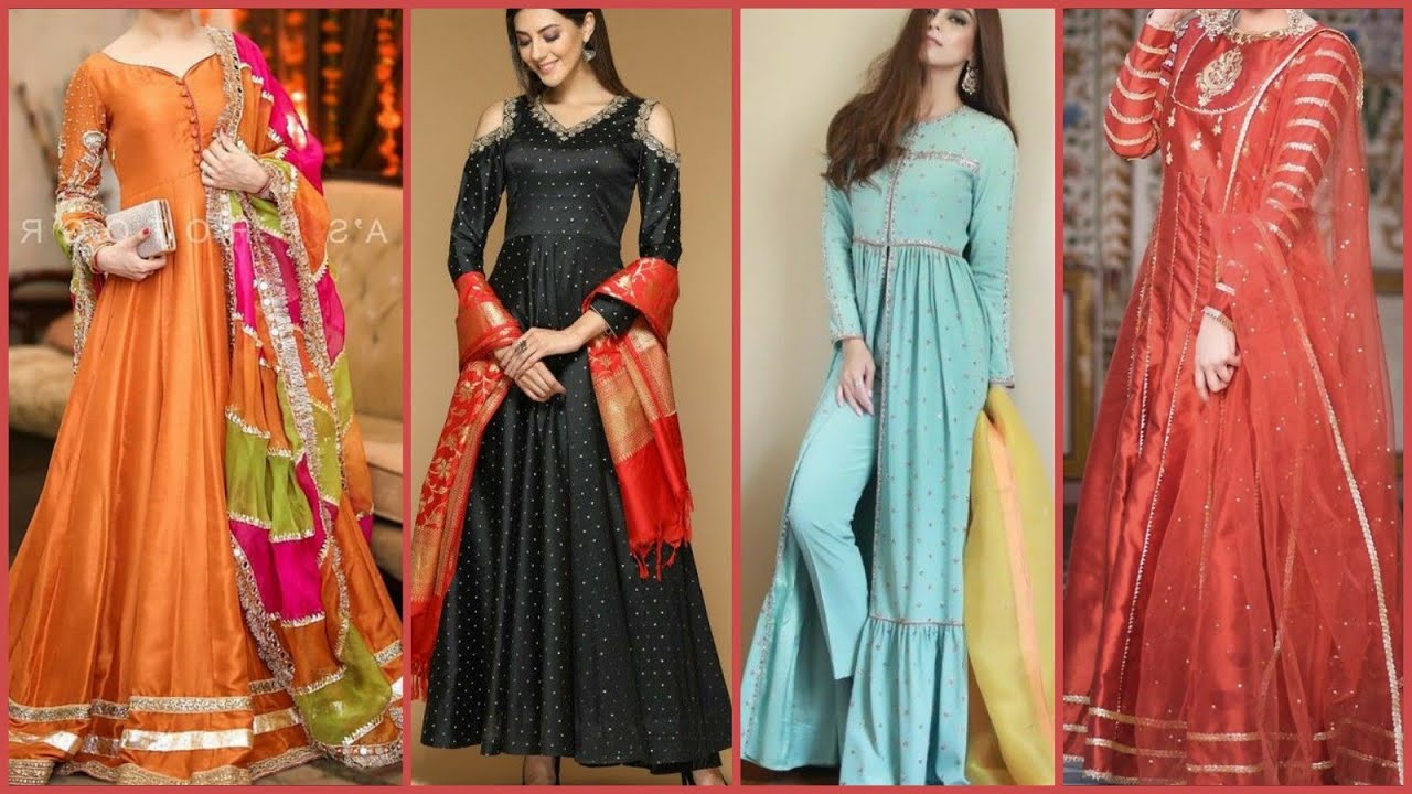 long anarkali designs