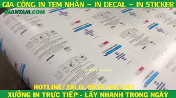 in tem mác số lượng ít tphcm |in tem rách nhựa ở tphcm  #shorts