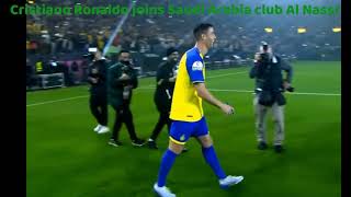 Cristiano Ronaldo joins Saudi Arabia club Al Nassr.Ronaldo arrives at Mrsool Park for a hero welcome