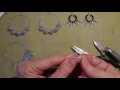 DIY hoop earrings from memory wire