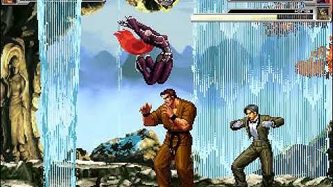 KOF EX Takuma VS Kula & King in Battle Field