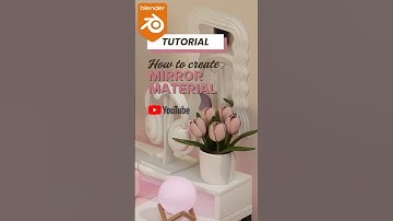Want to make a mirror material in Blender 3D in under 10 seconds? 🪞✨