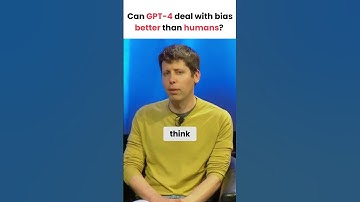 Sam Altman, OpenAI CEO: "Humans are clearly very bias creatures"