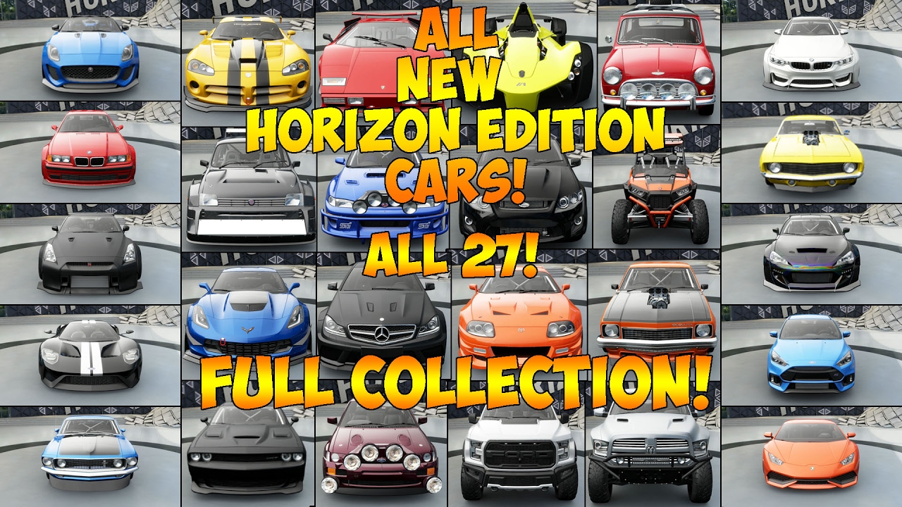 Forza Horizon All Horizon Edition Cars Forza Horizon All Horizon Edition Cars