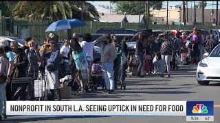 ‘We Grow LA' holds food, clothing distribution event in South LA