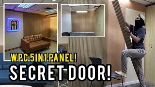 SECRET DOOR! WPC PANEL INSTALLATION! | 9CM