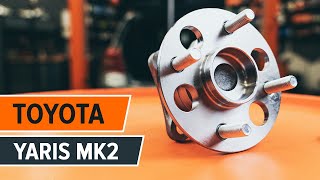 Hoe een achteraan wiellager vervangen op een TOYOTA YARIS Mk2 [HANDLEIDING AUTODOC]