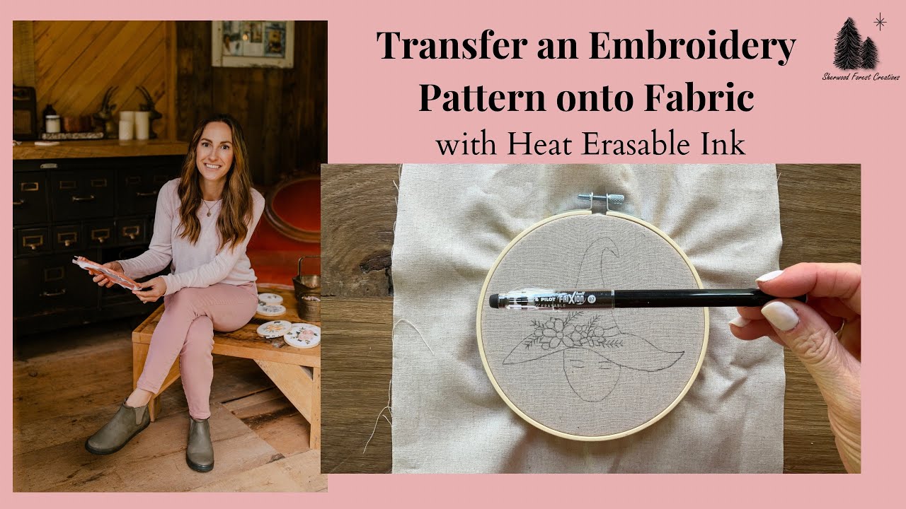 How to Transfer an Embroidery Pattern Using Heat Erasable Ink– Mindful  Mantra Embroidery