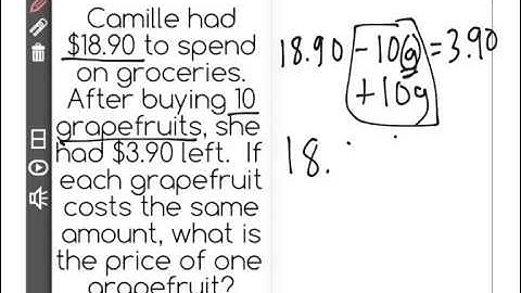 [7.EE.4a-1.0] Equations in Form px + q = r - Common Core Standard
