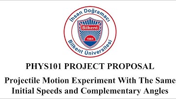 Bilkent University Physics 101 project