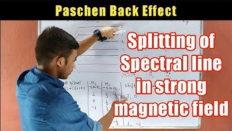 Paschen Back Effect || Splitting of spectral  in presence of strong magnetic field || #iit #iitjam