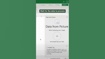 ✨EXCEL TIP | DATA FROM PICTURE ✨ #excelesports #excel #exceltips