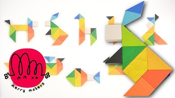 Learning Animal Names and Colors for Kids with Tangram Puzzle