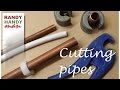 Cutting copper and plastic pipes video