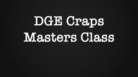Craps Lesson #13 - Home Practice