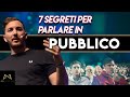 7 segreti per parlare in pubblico con successo