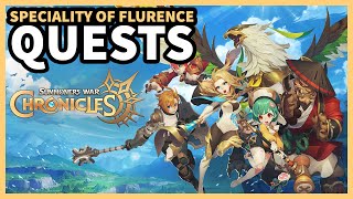 SPECIALITY OF FLURENCE QUESTS  | Summoners War: Chronicles Let's Play