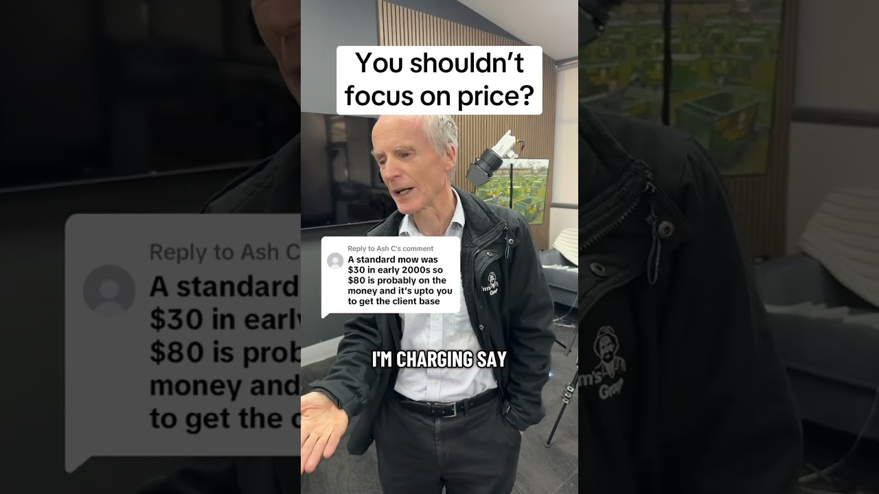 C You shouldn’t focus on price? #jimsmowing #jimsgroup #franchise #smallbusiness #franchising