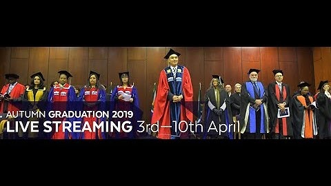 UWC 2019 Graduation: 08th April (S07 - 09.30)