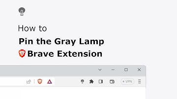 🔵How to pin Brave Extension in Brave toolbar?