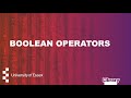 Boolean operators