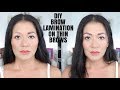 DIY BROW LAMINATION ON THIN BROWS