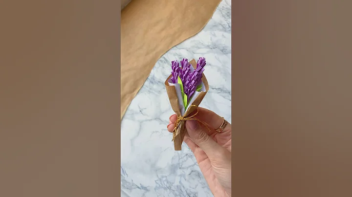 DIY paper lavender 💜 #diy #handmadegifts #paperflowers