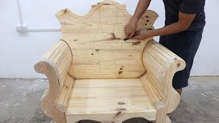 Classic Chairs // Unique Classic Sofa Design // Amazing Woodworking Techniques & Skills