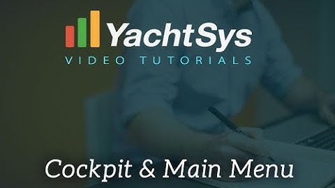 Explaining the Menu Navigation and Cockpit Page of YachtSys