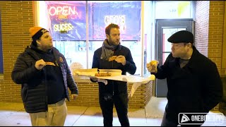 Barstool Pizza Review  Geo's (Chicago) With Eddie & White Sox Dave (BONUS  Johnnie's Beef Review)