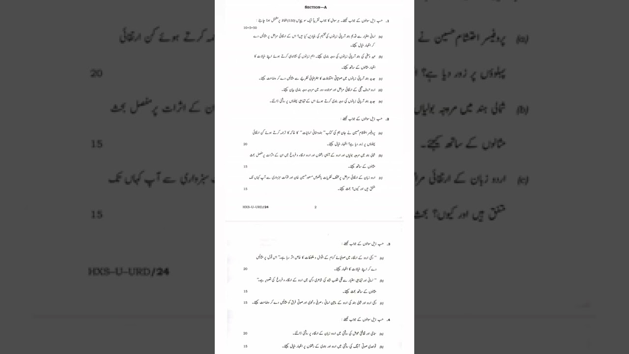 Urdu Paper-I || Literature Subject || Optional Subject || Upsc Civil Service Mains Examination 2021