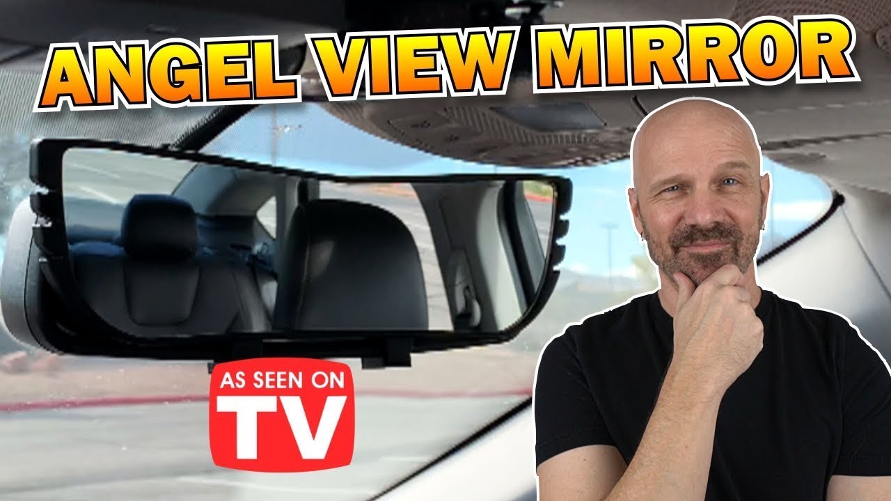 New Improved Angel View Wide-Angle Rearview Mirror AS-SEEN-ON-TV Reduce  Blind Spots, Installs in Seconds, Fits Most Cars, SUVs & Trucks