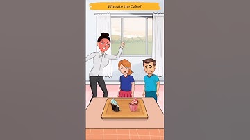Brain 🧠 Test | Who ate the Cake | 90% Answer Fail | #brain #puzzle #braintestsolution #braintest