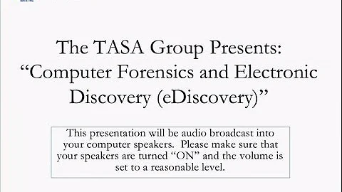 Computer Forensics and Electronic Discovery eDiscovery