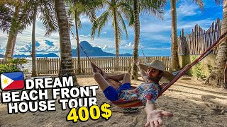 OUR BEACH FRONT HOUSE TOUR IN EL NIDO! PHILIPPINES