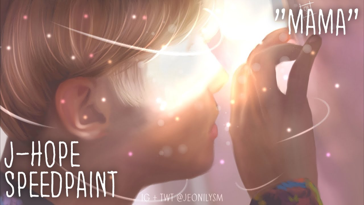 160914 BTS J-Hope "MAMA" - Speed Paint - YouTube