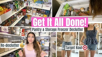 PANTRY ORGANIZATION & RE-DECLUTTER | Fridge + Freezer Clean Out & Organize