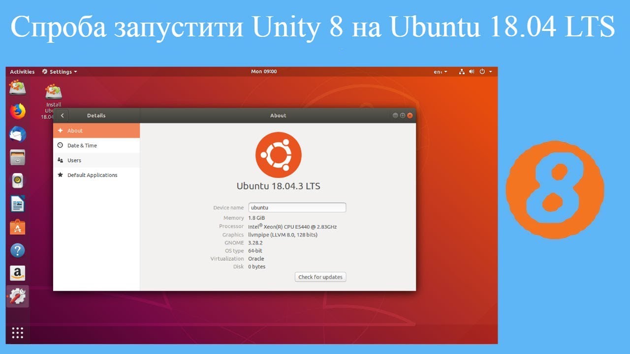 Спроба запустити Unity 8 на Ubuntu 18.04 LTS (через UBports) - YouTube