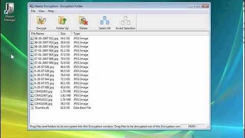 OT4 Navigating the Maxtor Encryption Interface for Windows Vista.Folder Up