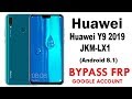 Huawei Y9 2019 FRP/Google Account lock Bypass Android 8.1.0 Easy Steps & Quick Method Work 100%