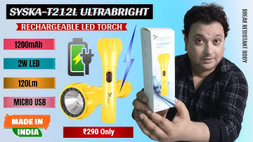 THE DEFINITIVE GUIDE TO | ⚡⚡SYSKA-T212L | ULTRABRIGHT 2W RECHARGEABLE LED TORCH | Rajdeep Mukherjee