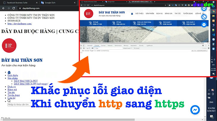 Web vào bình thường giao diện quản trị bị lỗi