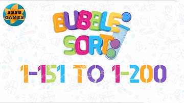 Bubble Sort Color Puzzle Game: Level 1-151 To 1-200 , iOS Walkthrough