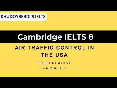 Cambridge Ielts 8 Test 1 Reading Passage 2 | Air Traffic Control In The Usa