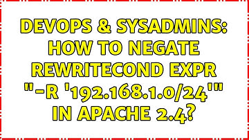 DevOps & SysAdmins: How to negate RewriteCond expr "-R 
