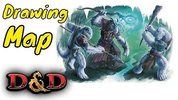 D&D: Drawing Troglodytes Cavern Map (Behind the Dungeon Master Screen)