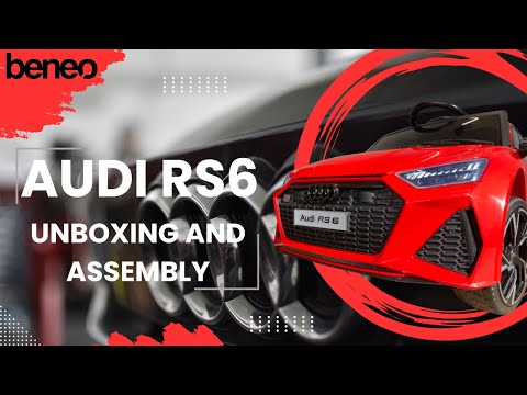 AUDI RS6 electric kids car- Unboxing and assembly